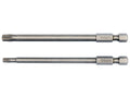 Schroefdraadtips 1/4'', 2 Stuks, Torx Beveiliging: T20x100mm, T30x100mm