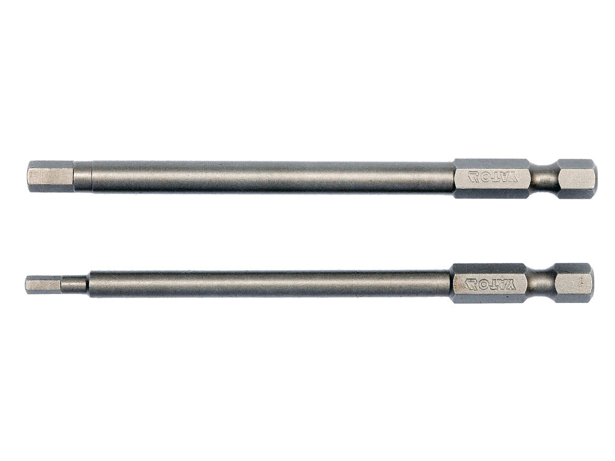 Schroefdraadtips 1/4'', 2 Stuks, Zeskant Vastebestendig: 3X100MM, 5X100MM