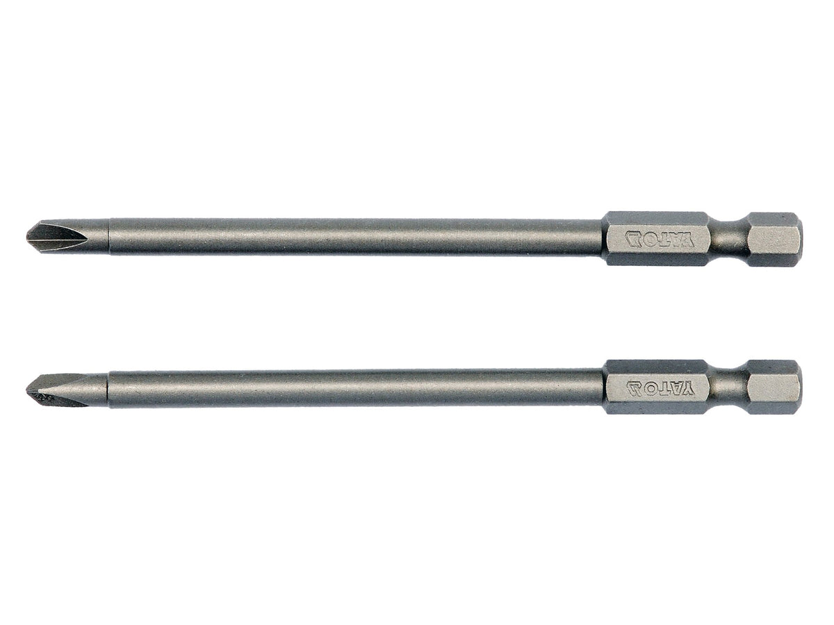 Schroefdraadtips 1/4'', 2 Stuks, Tri-Wing: 1X100MM, 3X100MM