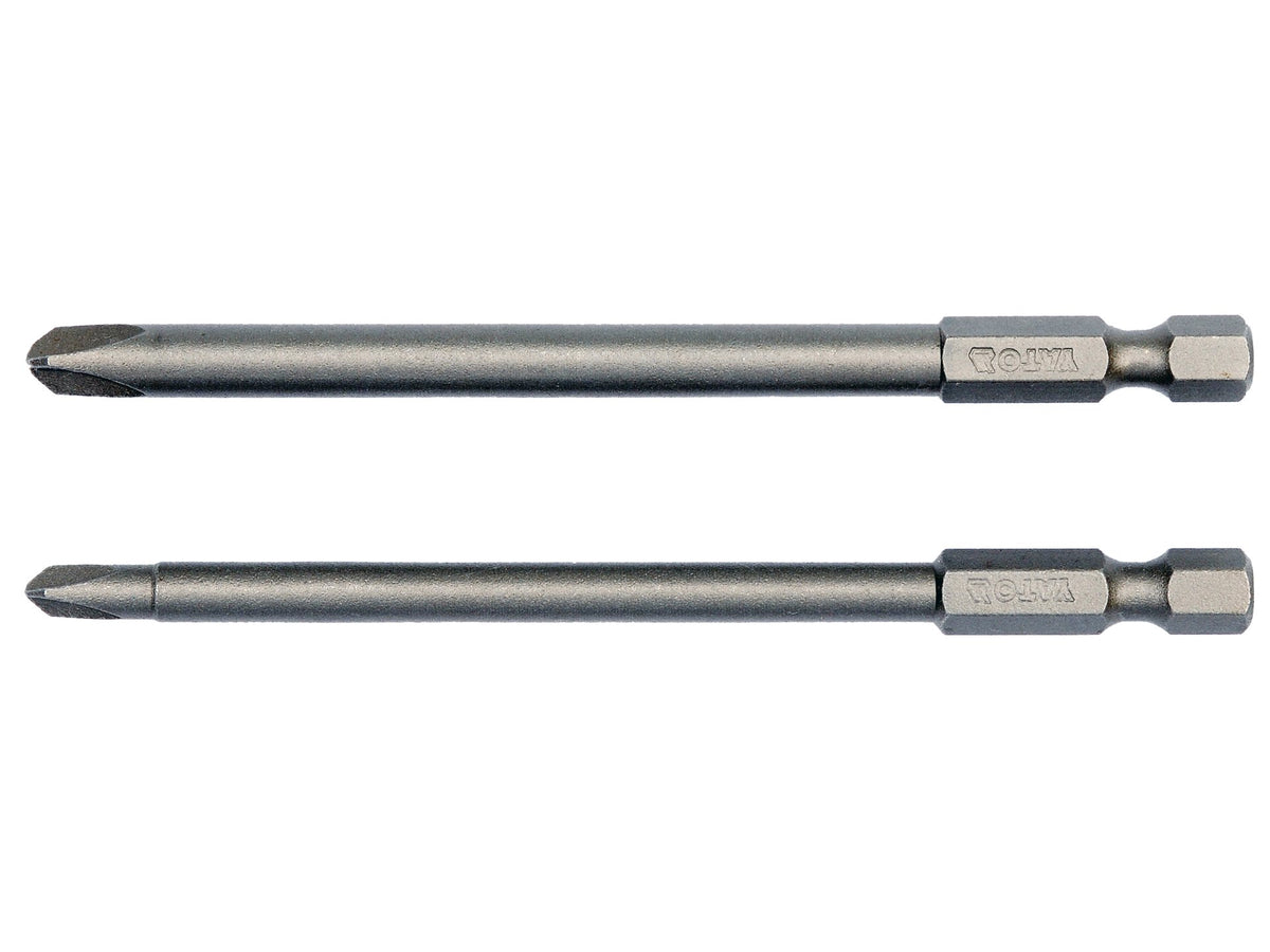 Schroefdraadtips 1/4'', 2 Stuks, Tri-Wing: 2X100MM, 4X100MM