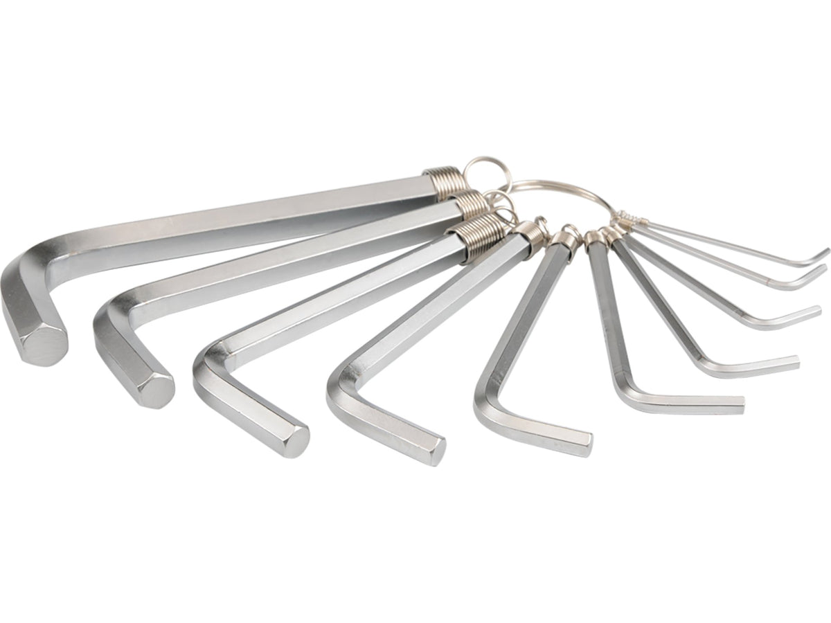 Zeskantige Inbussleutels, 1,5-10 Mm, Set Van 10
