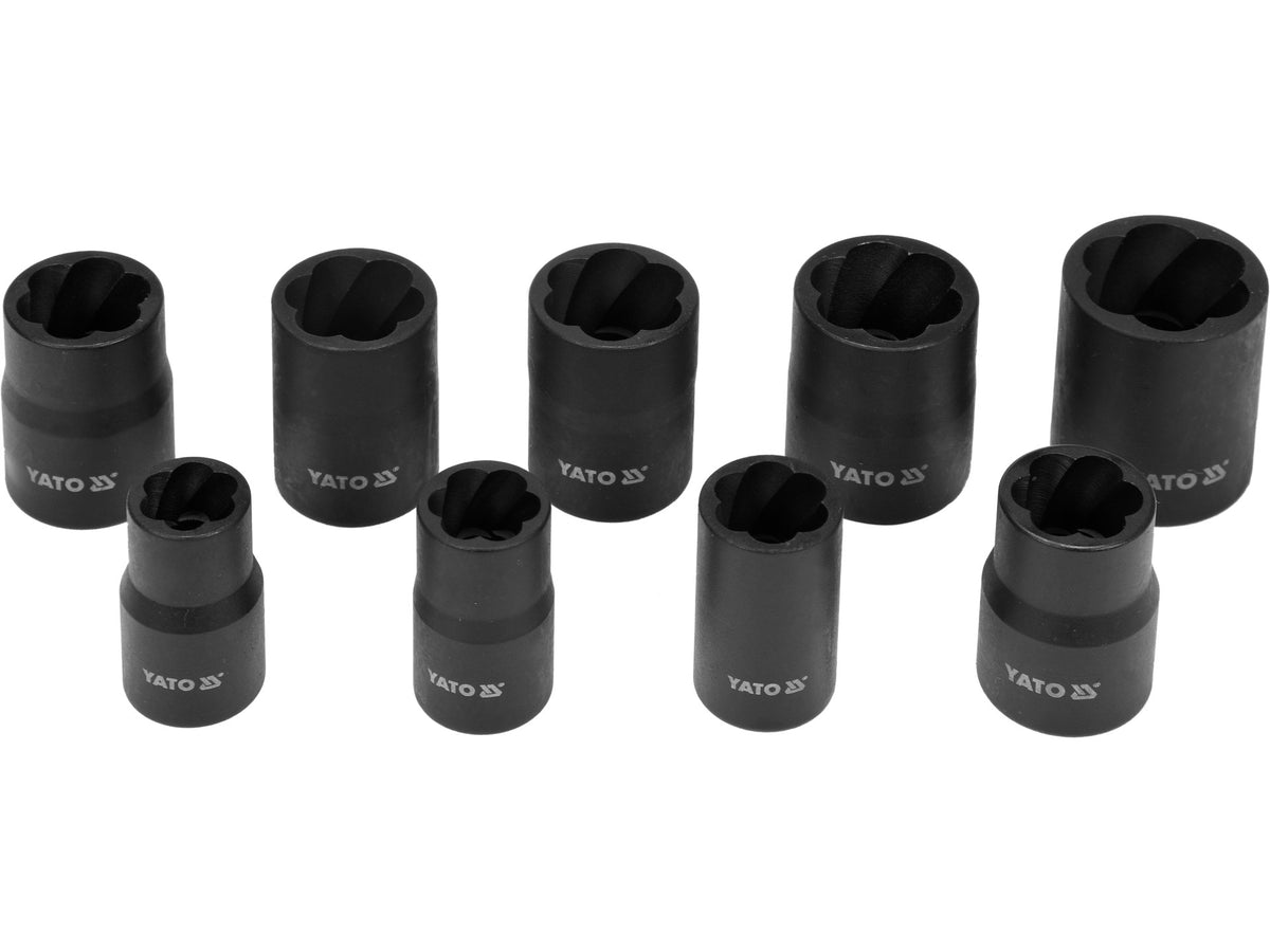 Schroefextractoren 3/8'', 10-19 Mm, Set Van 10