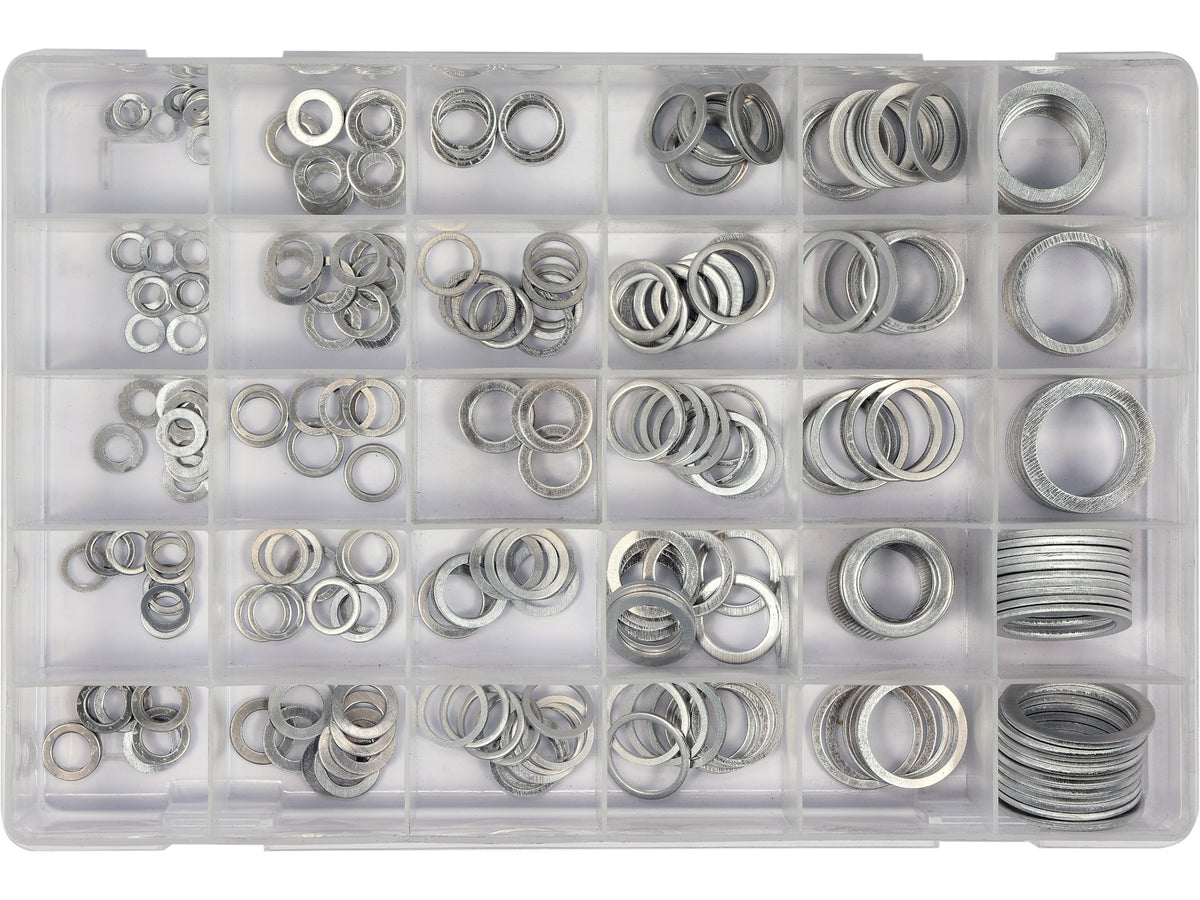 Aluminium Ringen Set Van 300 Stuks. Mix Van Maten