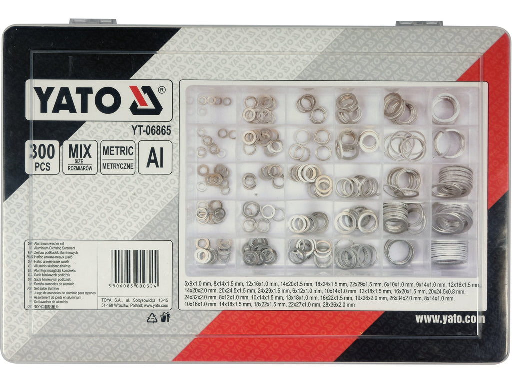 Aluminium Ringen Set Van 300 Stuks. Mix Van Maten