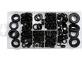 RUBBER doorvoertules, set van 180 stuks. MIX VAN SOORTEN