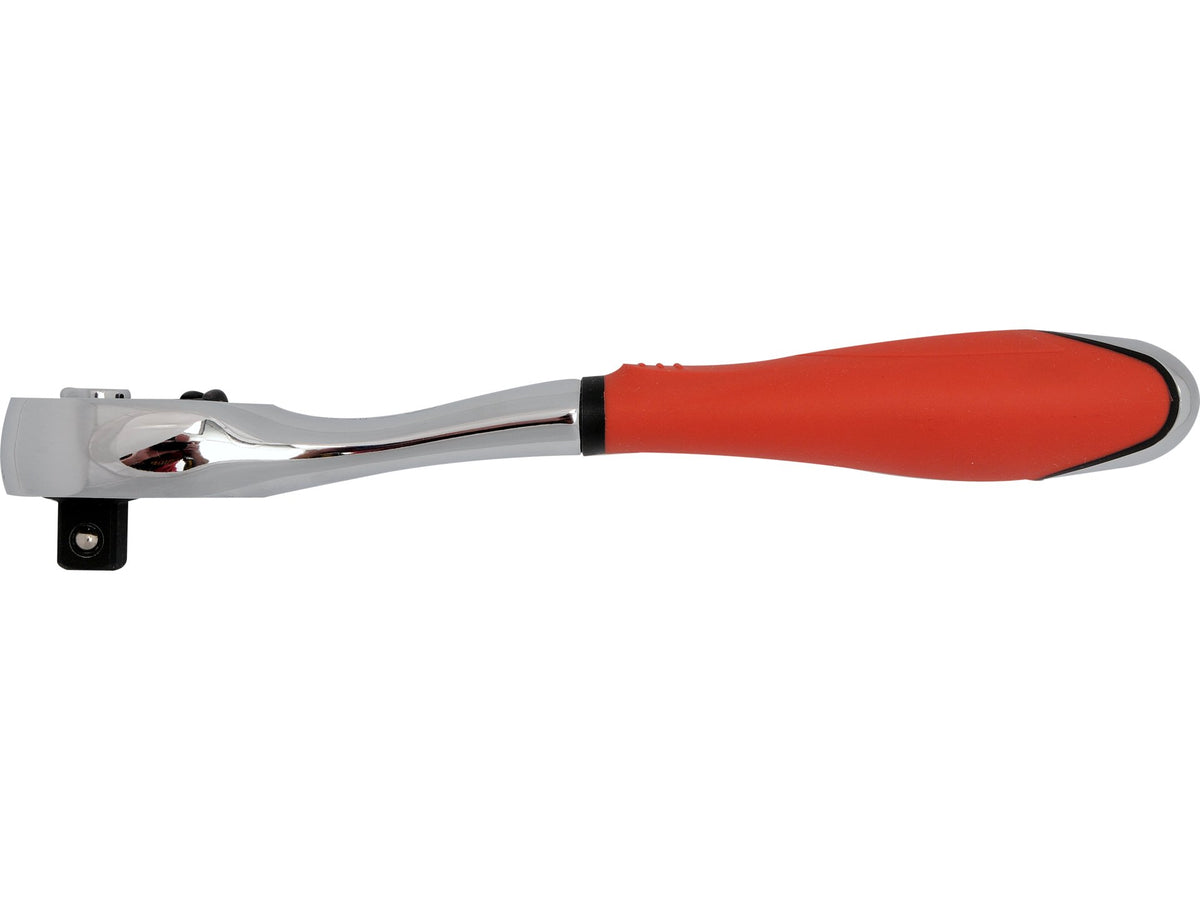 Gebogen Ratel, Metaal En Rubber Handvat 1/2''