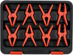 Klemmen Voor Het Verblinden Van Metalen Kabels. Set Van 8 Stuks