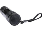 Aluminium Zaklamp, 9 Led's, Zwart