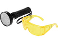 Uv 100 LED Zaklamp En Glazen Set