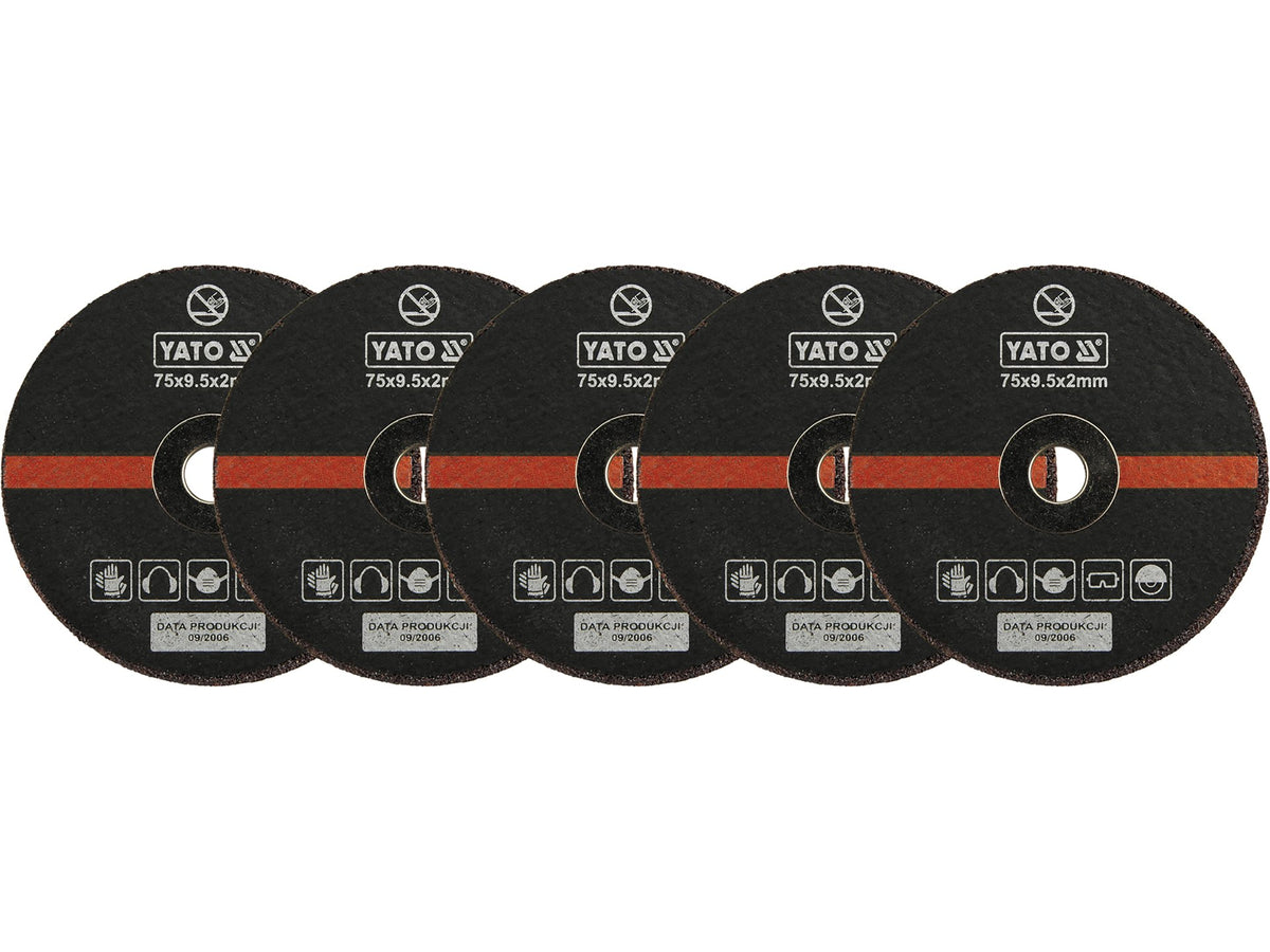 Metalen Snijschijven 75X2X9,5 Mm, 5 St.
