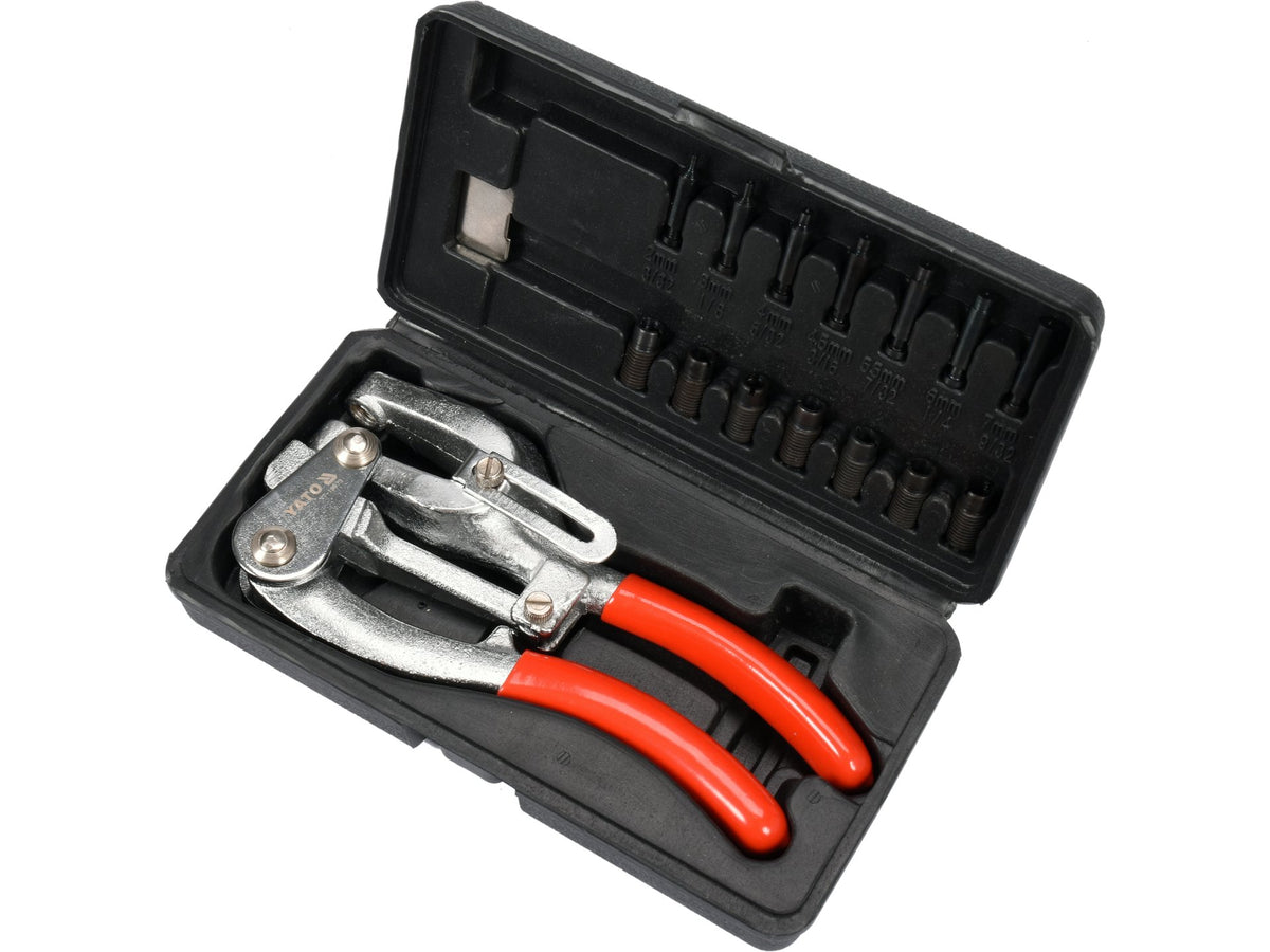 Handmatige Pons Voor Plaatmetaal, 7 Diameters