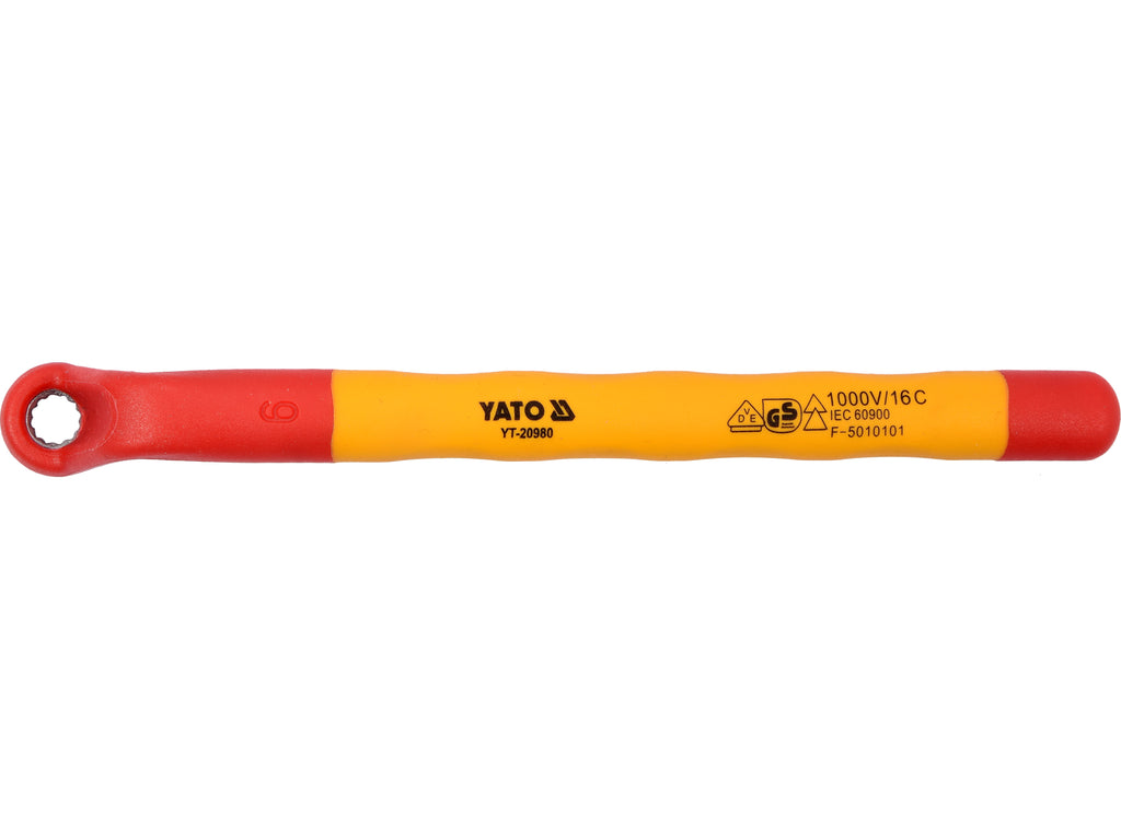 Gebogen Ringsleutel, Geïsoleerd, 6MM Vde