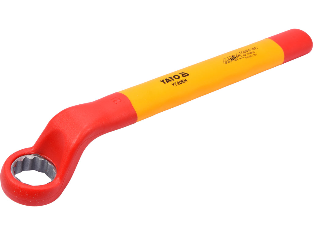 Gebogen Ringsleutel, Geïsoleerd, 21MM Vde