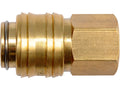 Messing Snelverbinding 1/4'', Binnendraad 3/8''