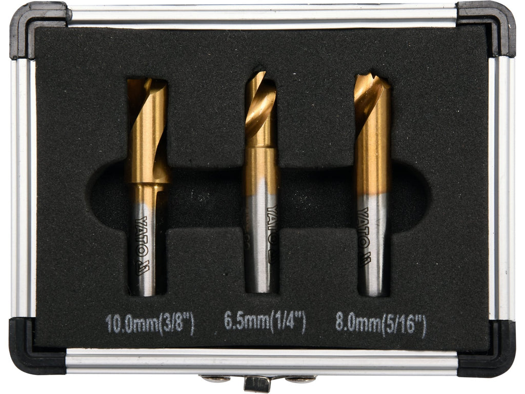 Set Boren Voor Puntlassen, 3 Stuks