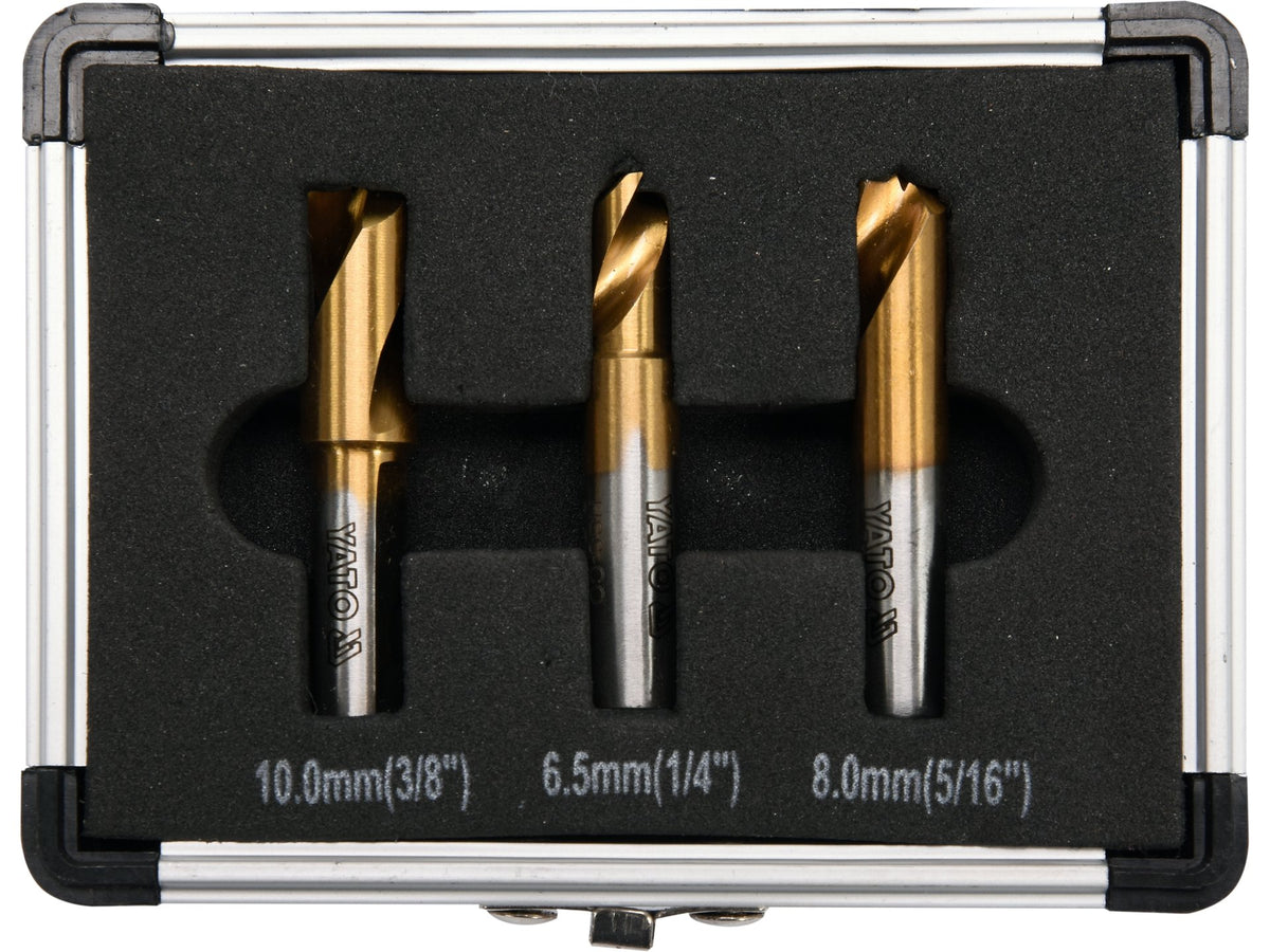Set Boren Voor Puntlassen, 3 Stuks