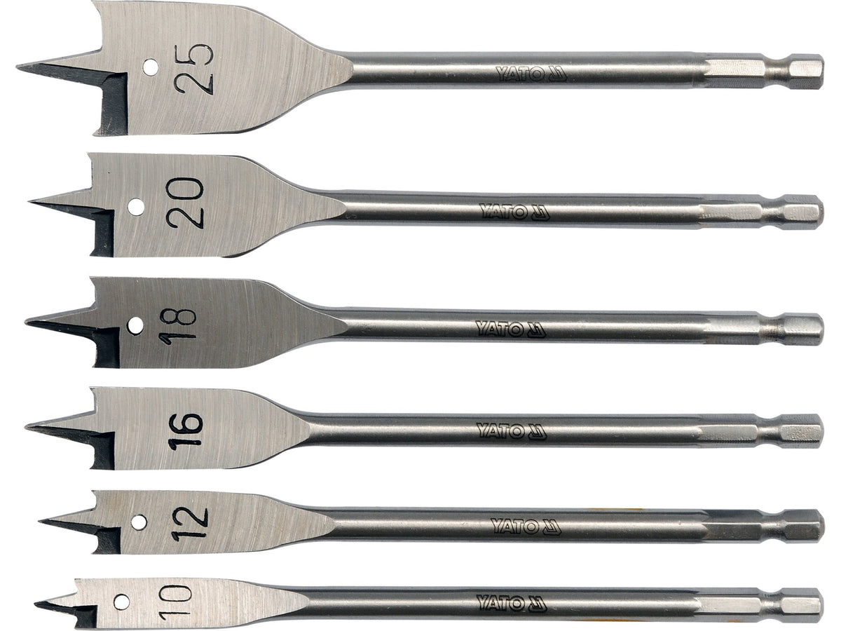 Set Bladboren 10-25 Mm, 6 Stuks.