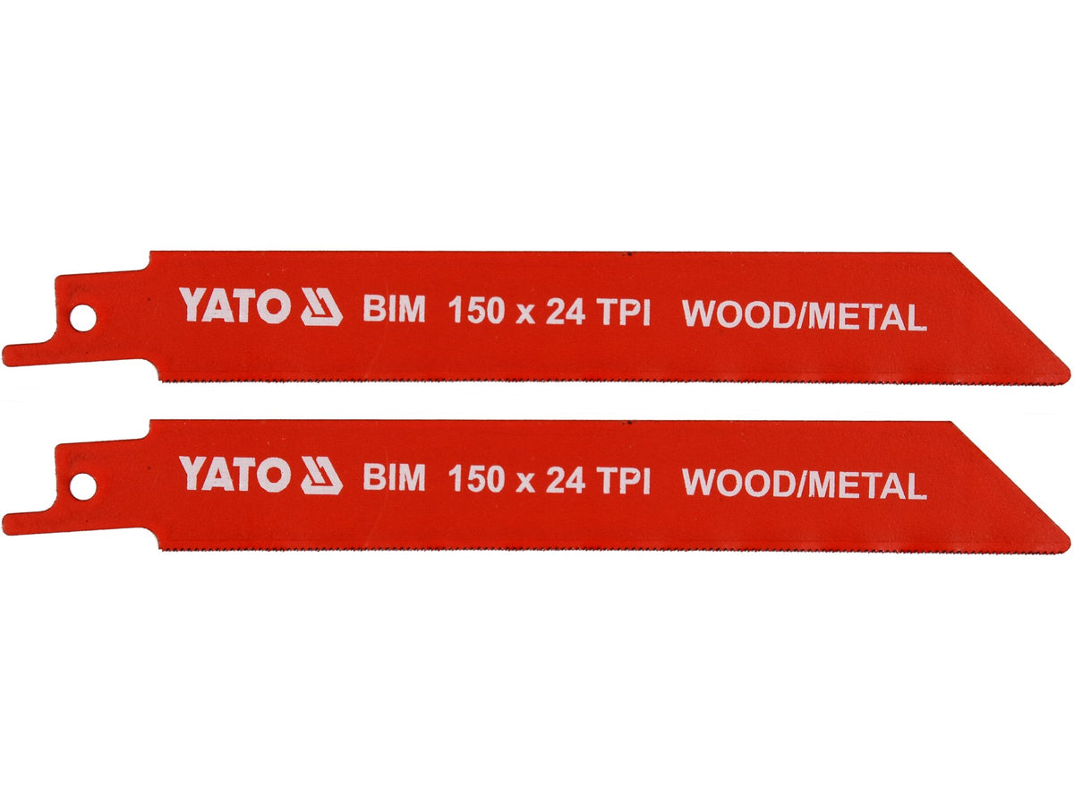 Zaagbladen Voor Metaal En Hout Bim 150 MM 24TPI / 2 St.