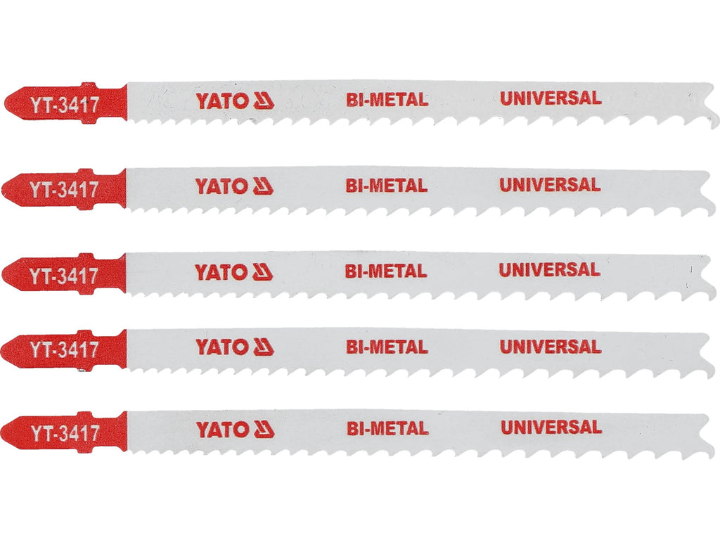 Bimetaal Decupeerzaagblad, Type T, 10-5 Tpi, Voor Hout En Metaal, 5 Stuks