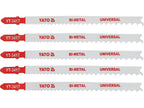 Bimetaal Decupeerzaagblad, Type T, 10-5 Tpi, Voor Hout En Metaal, 5 Stuks