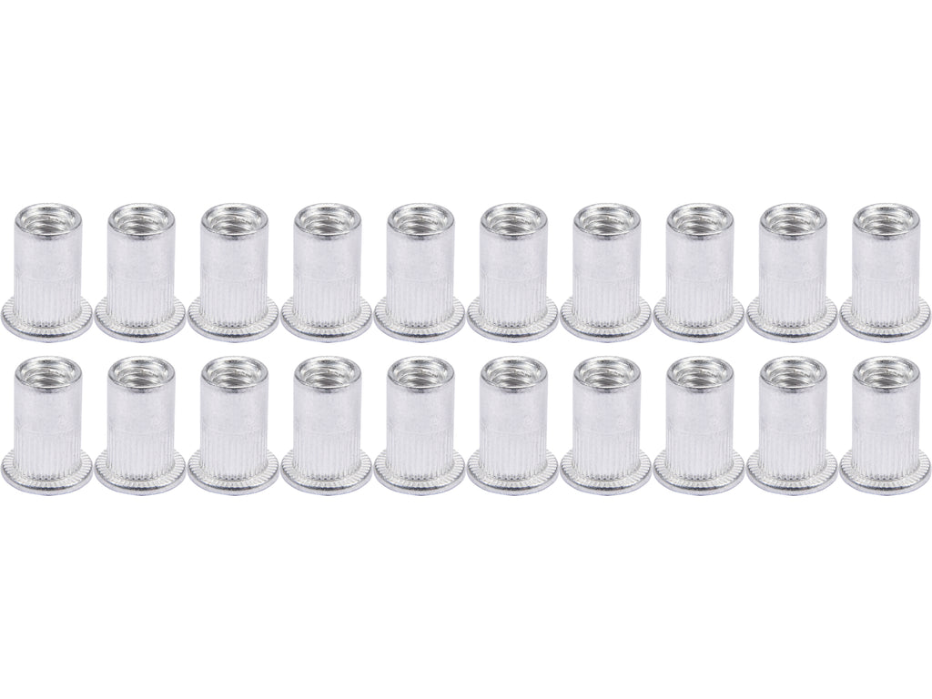 Aluminium Klinkmoeren M3, 20 St Met Platte Kraag