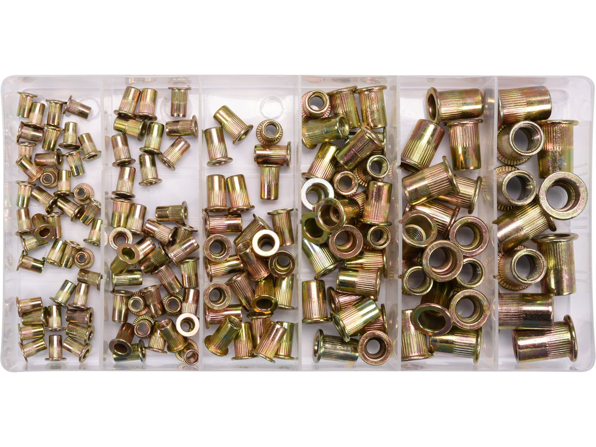 Set Stalen Klinkmoeren M3-M10, 150 Stuks