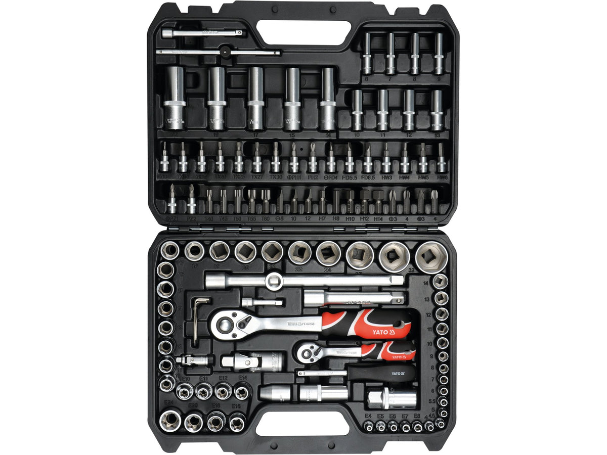 Gereedschapset 1/4'' En 1/2'', 108 Stuks.