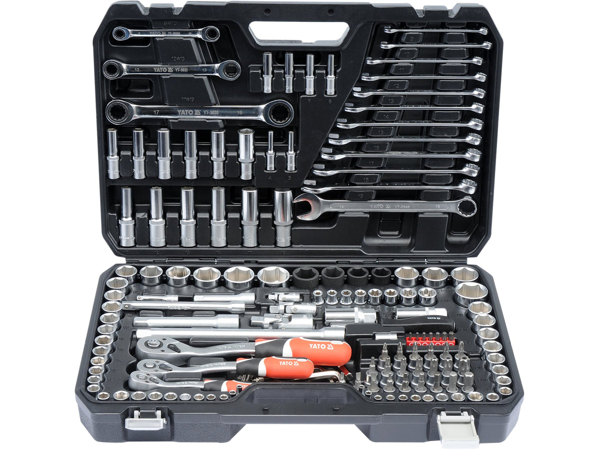 Gereedschapset 1/4'', 3/8'' En 1/2'', 150 St.