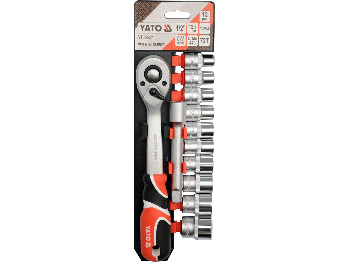 Set Doppen Met Accessoires 1/2'', 12 Stuks