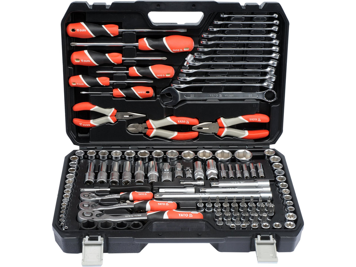 Gereedschapset 1/4'', 3/8'' En 1/2'', 129 St.