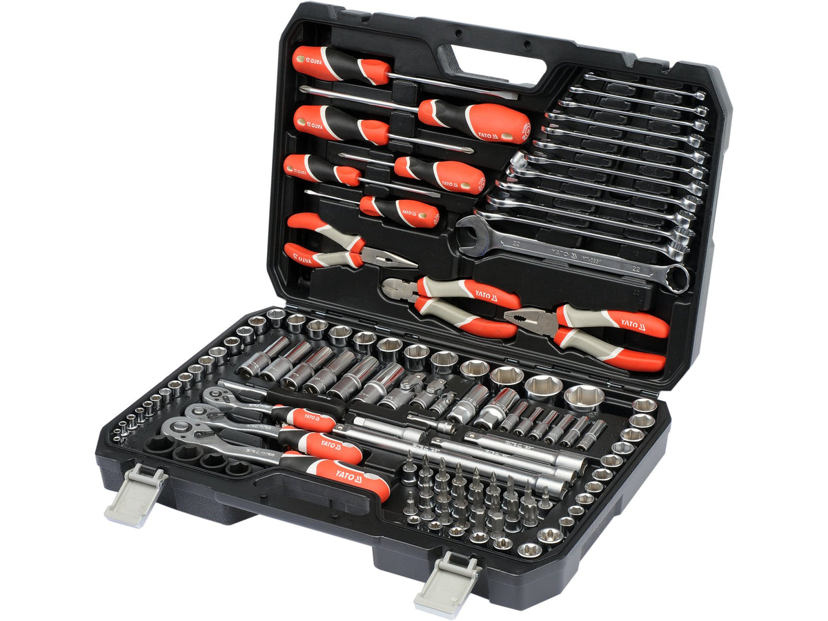 Gereedschapset 1/4'', 3/8'' En 1/2'', 129 St.