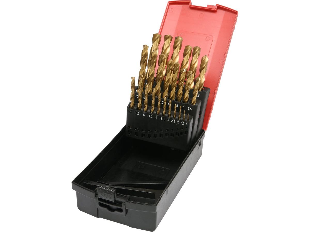 HSS-TIN Metaalboor Boorset 25STUKS 1-13MM
