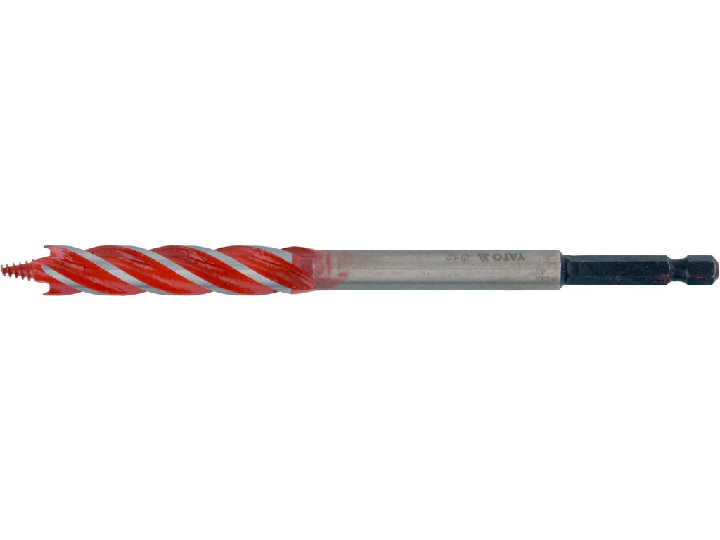 4-BLADEN Houtboor Boor 12MM Hex