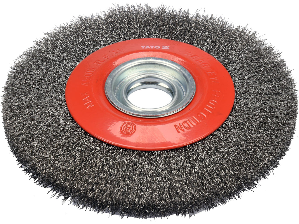 Schijfborstel 200MM ⌀32MM Inox Voor Tafelslijpmachine