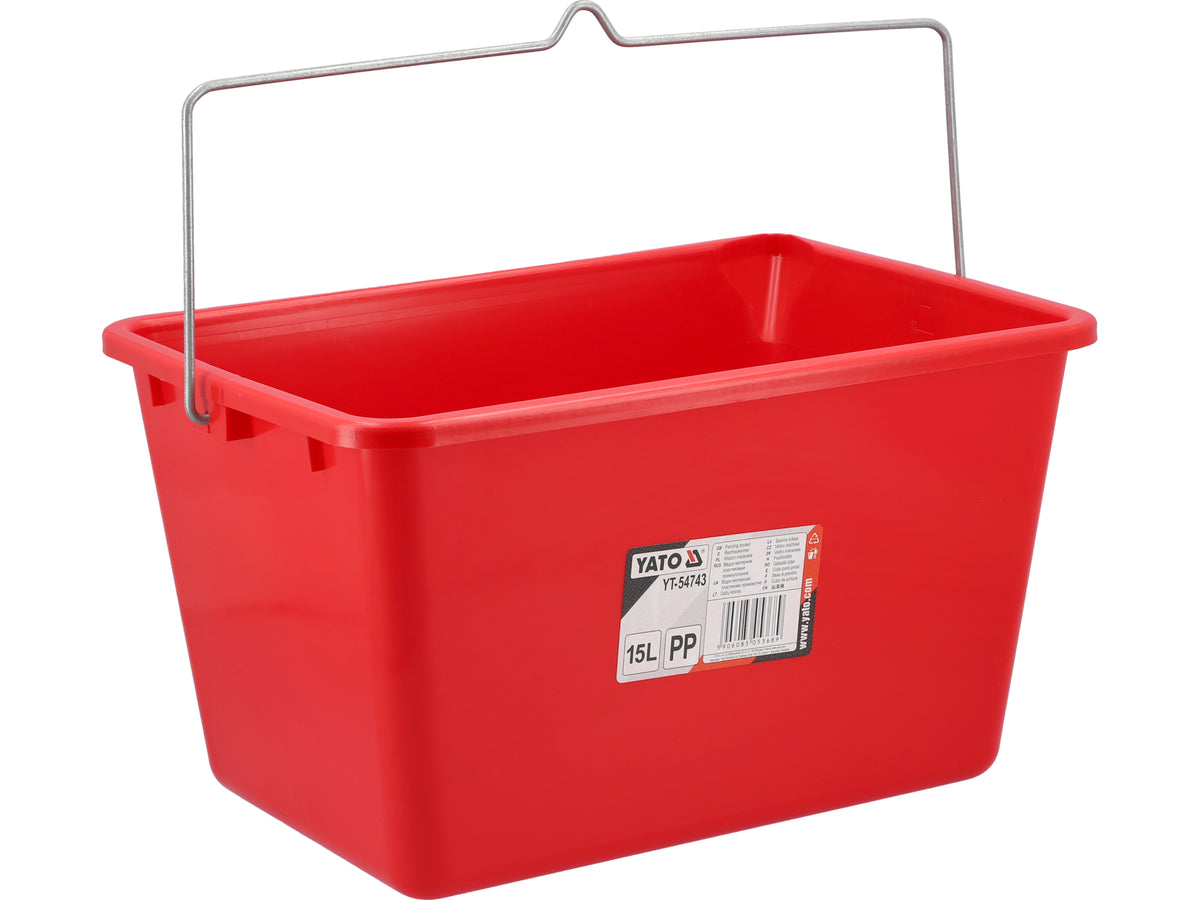 Schilderemmer, Kunststof Met Afleiding 15 L.