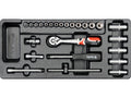 Lade Inzetset Doppen 1/4'' 25 Stuks.