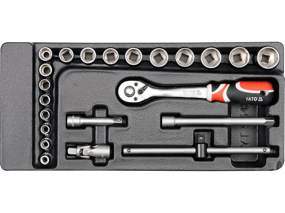 Lade Inzetset Dopsleutels 3/8'' 22 Stuks.