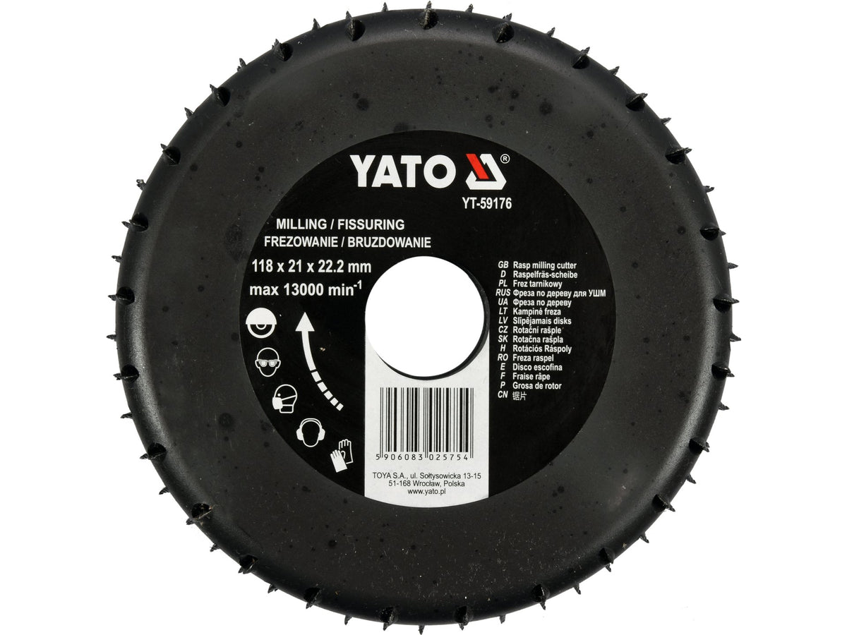 Frezenrasp Voor Hout 118MM