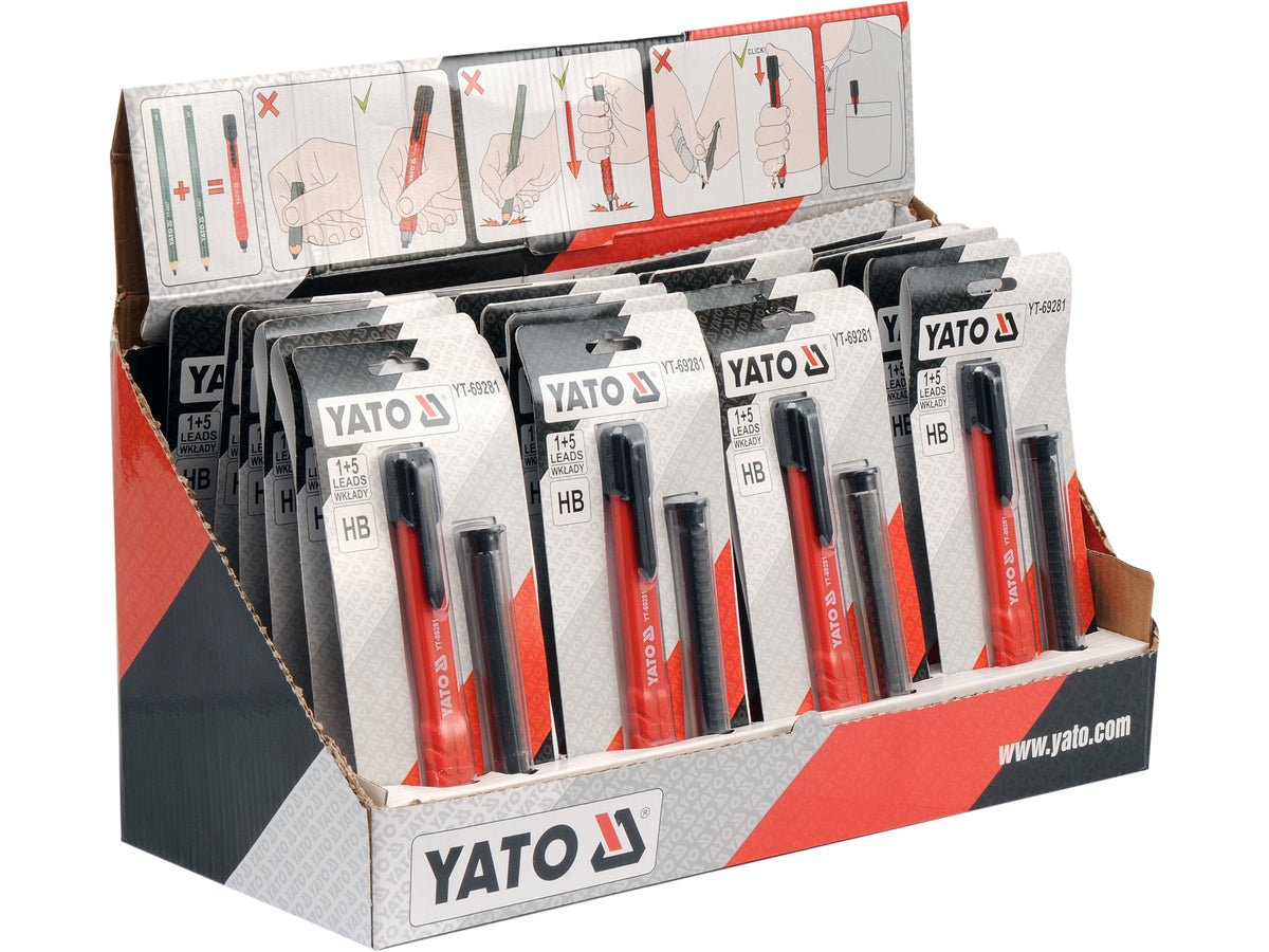 Timmer-/metselwerkpotlood AUTOMATISCH PLUS 6 GRAFIET NAVULLINGEN