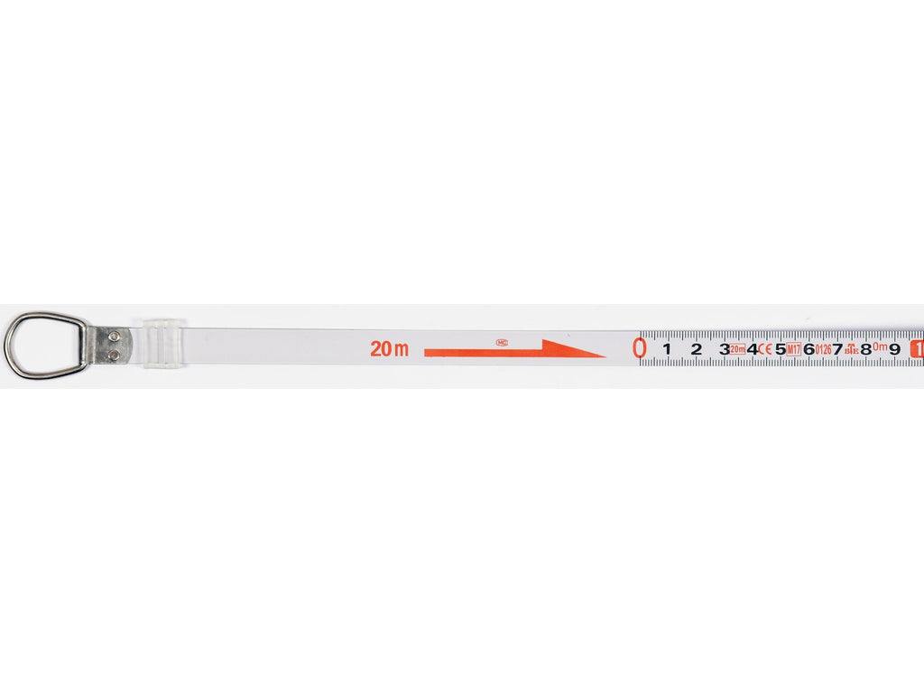 Stalen Meetband 20 M X 13 MM Bevestigd Met Nylon, Nauwkeurigheid Klasse Ii