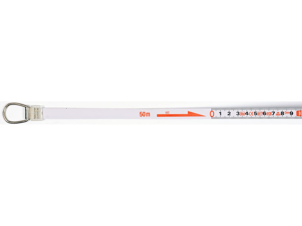 Stalen Meetband 50 M X 13 MM Bevestigd Met Nylon, Nauwkeurigheid Klasse Ii