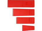 Set Van 4 Houten Wiggen: 300, 245, 205, 136 Mm, Kunststof