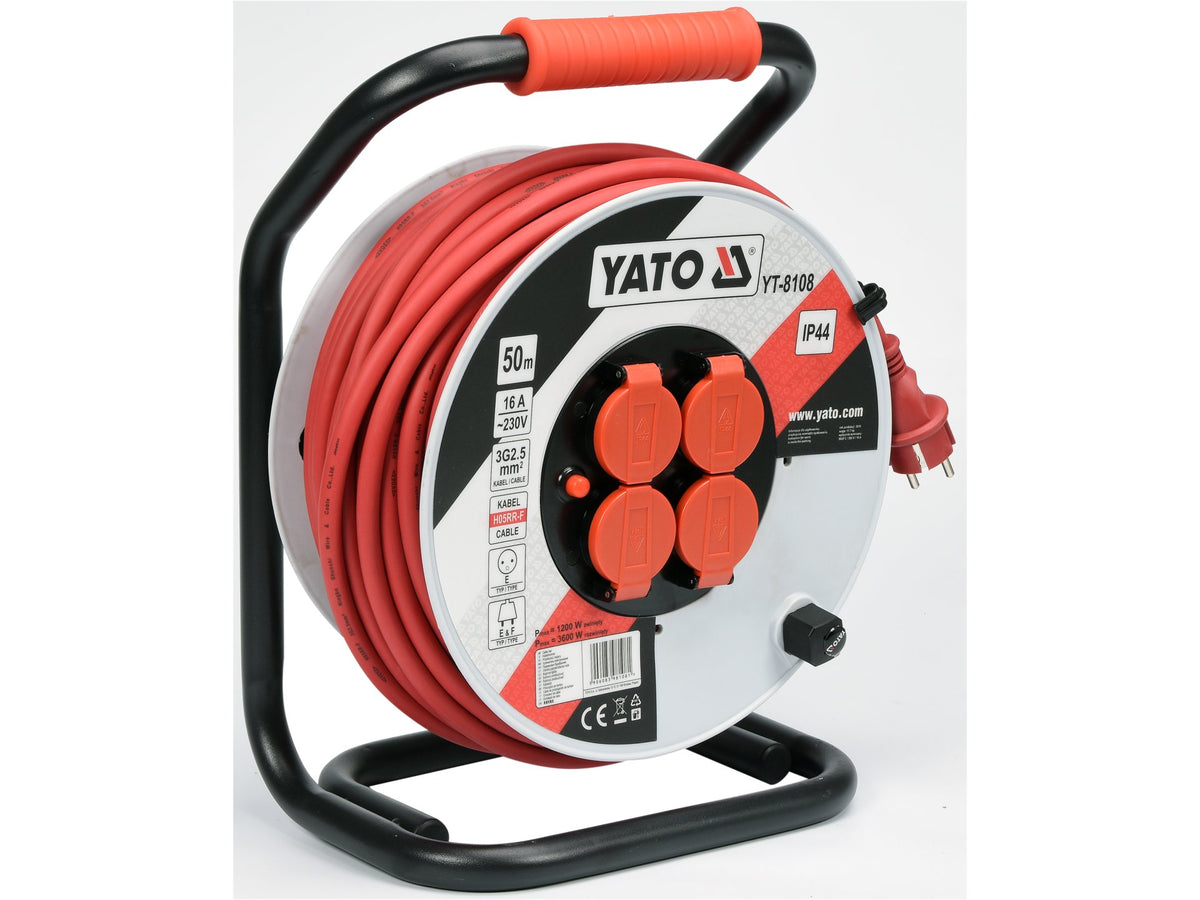 Verlengkabel Op Kunststof Trommel 50 M, Kabel 3X2,5MM2