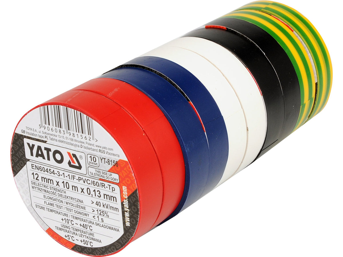 Isolatiebanden 12MMX10MX0,13MM, Mix Van Kleuren, Set Van 10 Stuks.