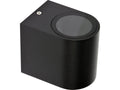 Buitenwandlamp Zwart Aluminium 1XGU10 Halve Wand