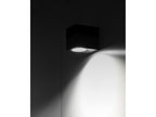 Buitenwandlamp Zwart Aluminium 1XGU10 Halve Wand
