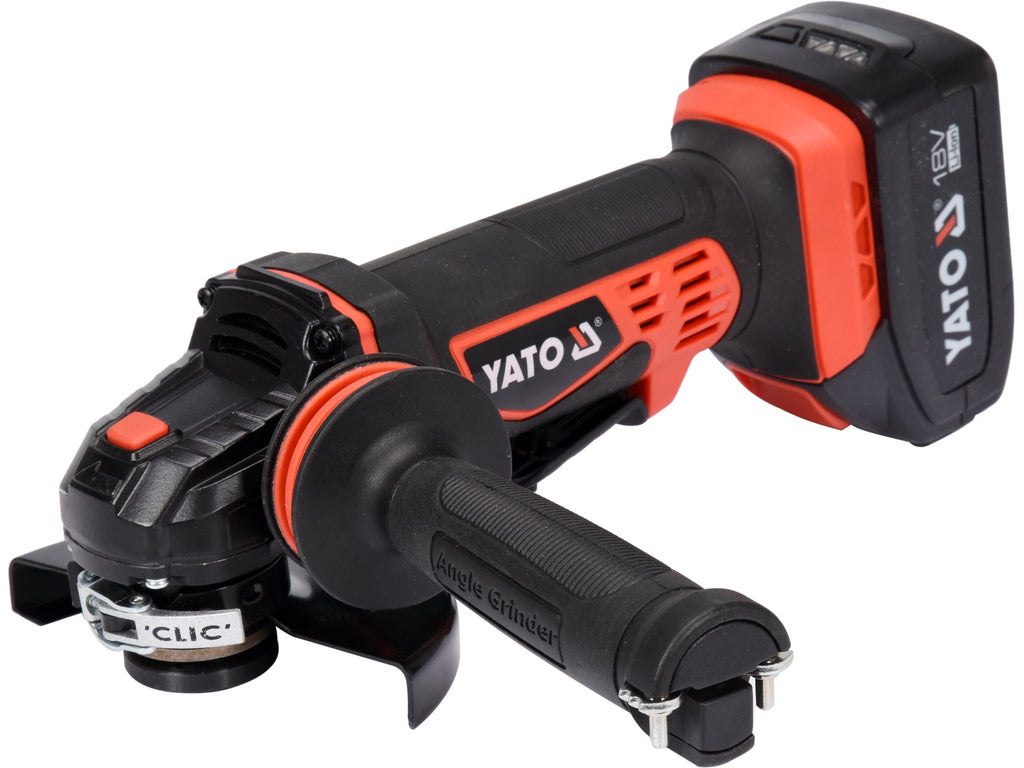 Haakse Slijper 125MM 18V, 2 Batterijen (3AH) En Lader