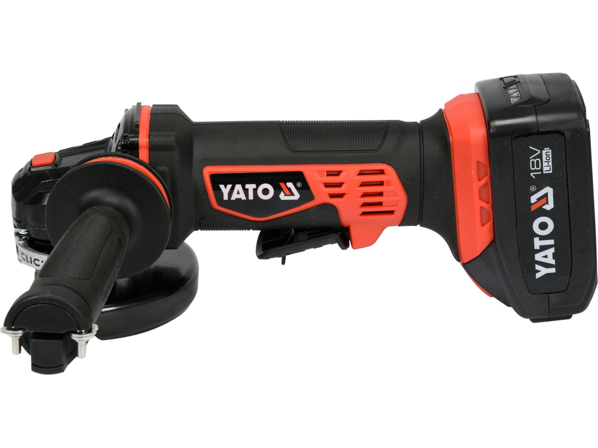 Haakse Slijper 125MM 18V, 2 Batterijen (3AH) En Lader