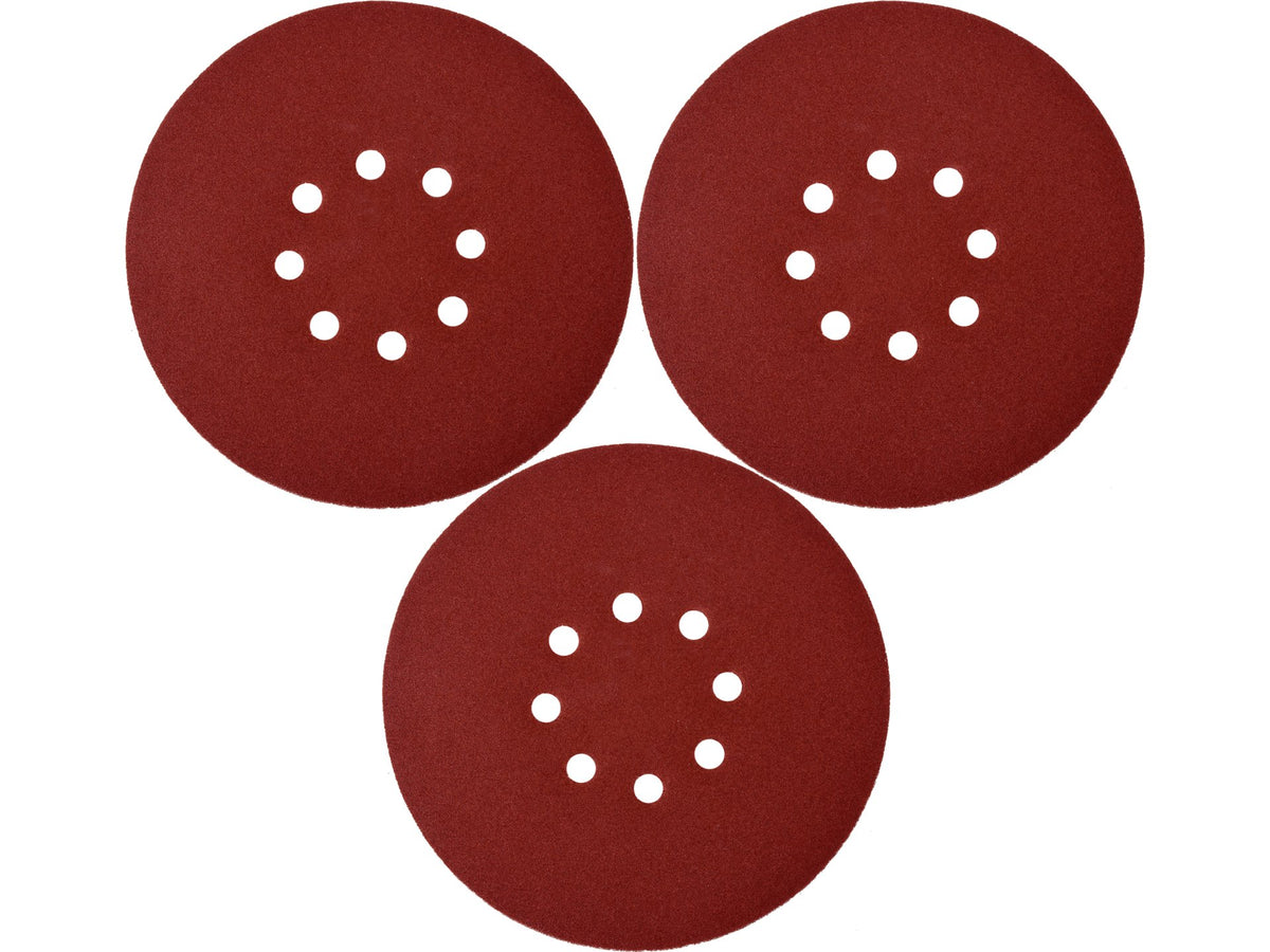 ROND SCHUURPAPIER MET Klittenband 180 MM P100 / 3 ST.